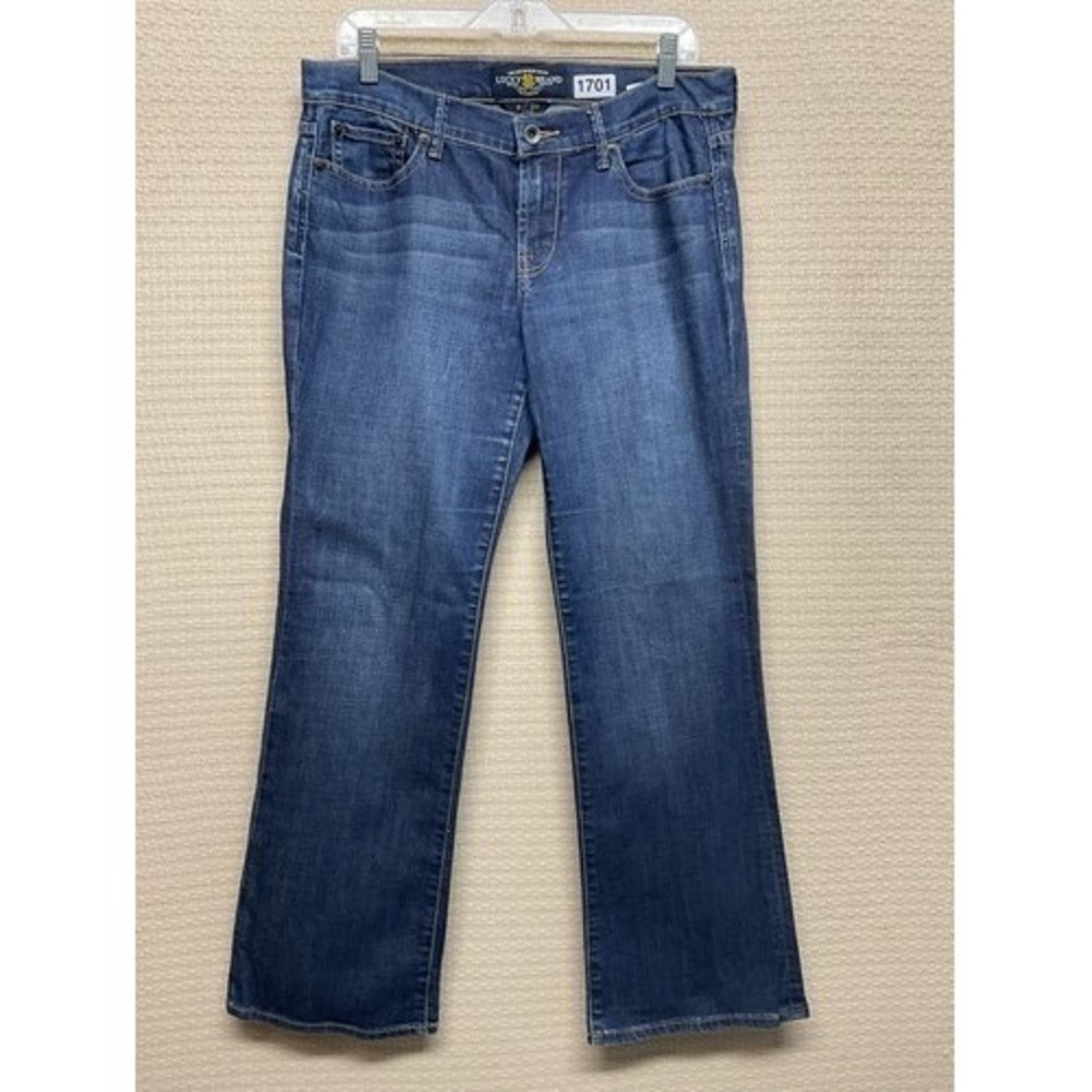 Lucky Brand Ankle Sweet'N Low Blue Denim Ankle Bootcut Jeans Women 8/29 China
